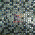 Rainbow Color Glass Mix Grey Marble Mosaic (CS133)